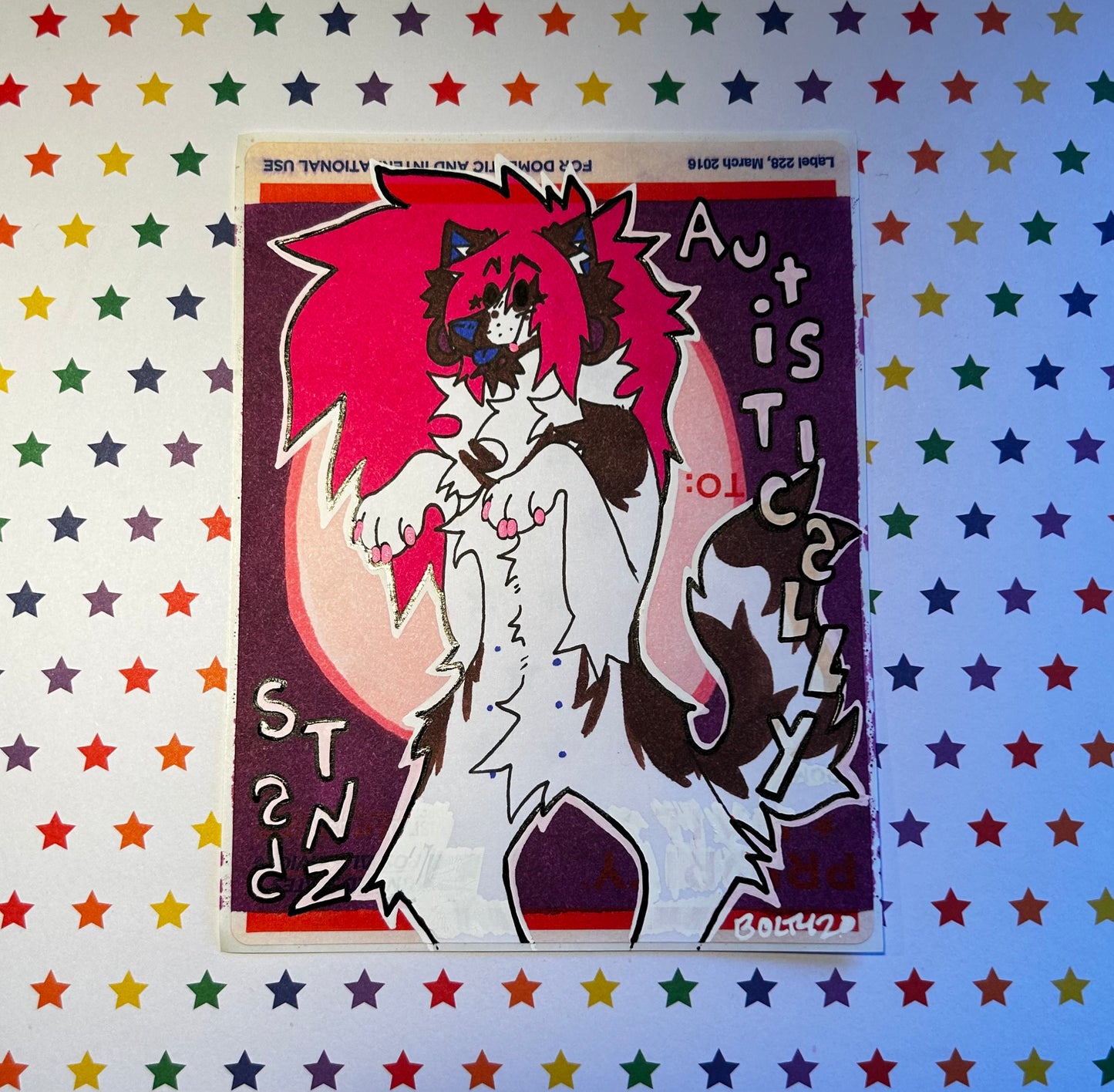 “Standz Autistically” | Random Colored Standard Slap