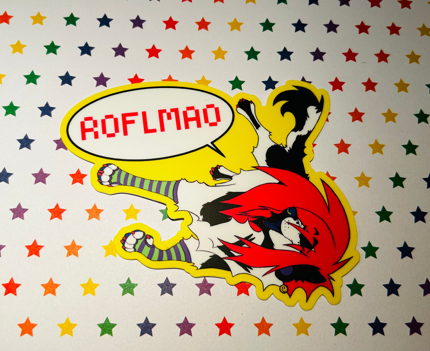 “ROFLMAO” | Sparkledog Matte Sticker