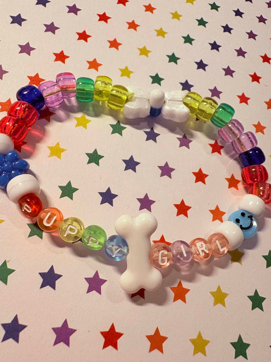 "Puppy Girl" Kandi Bracelet