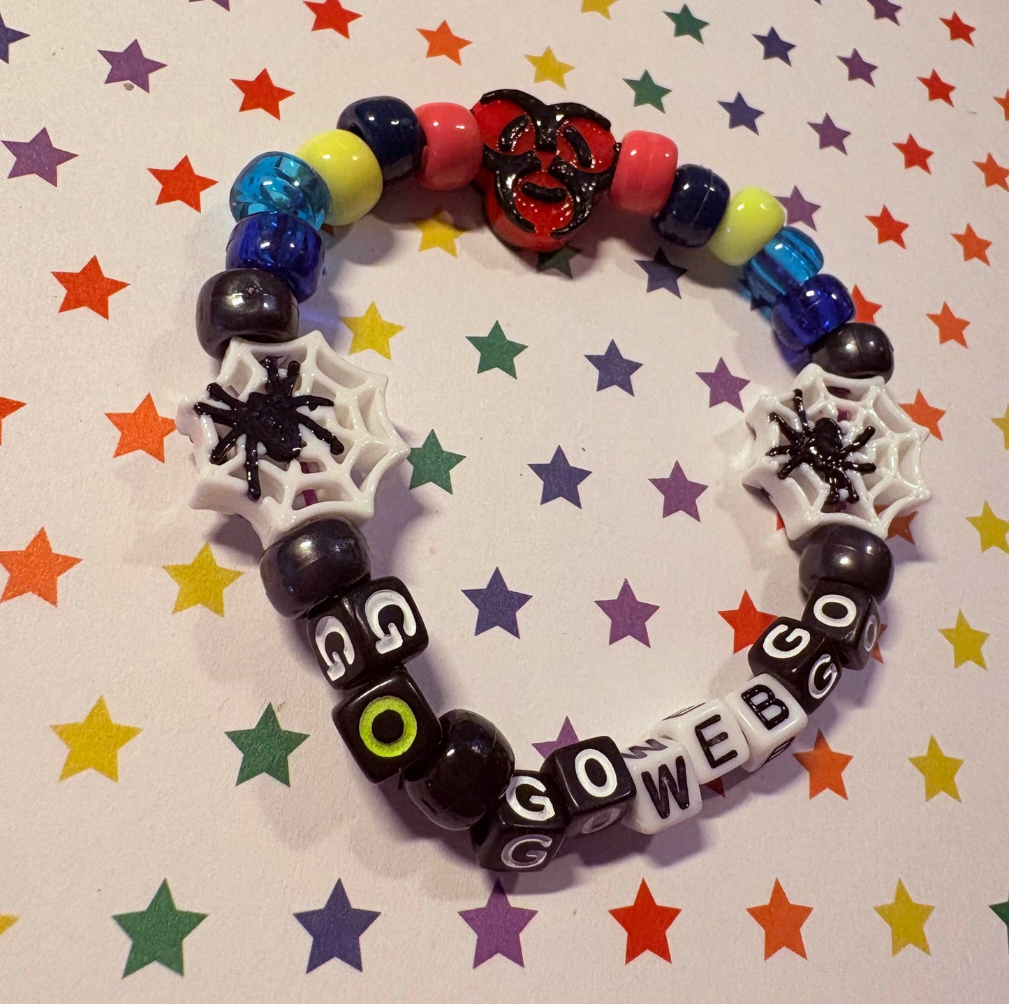 "GO GOWEBGO" Kandi Bracelet