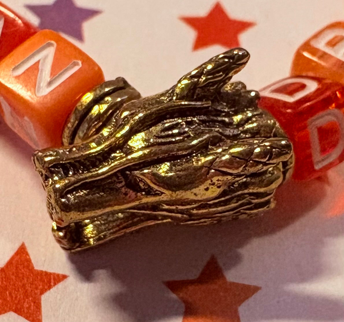 "American Dragon" Kandi Bracelet