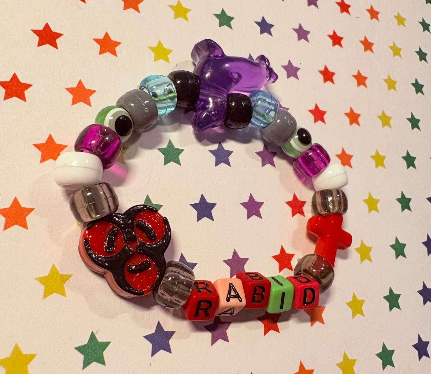 "Rabid" Kandi Bracelet