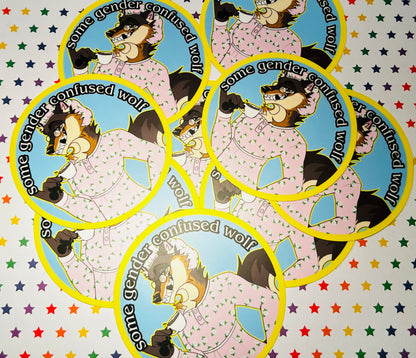 Furry 2000’s “some gender confused wolf” Shrek Parody Sticker