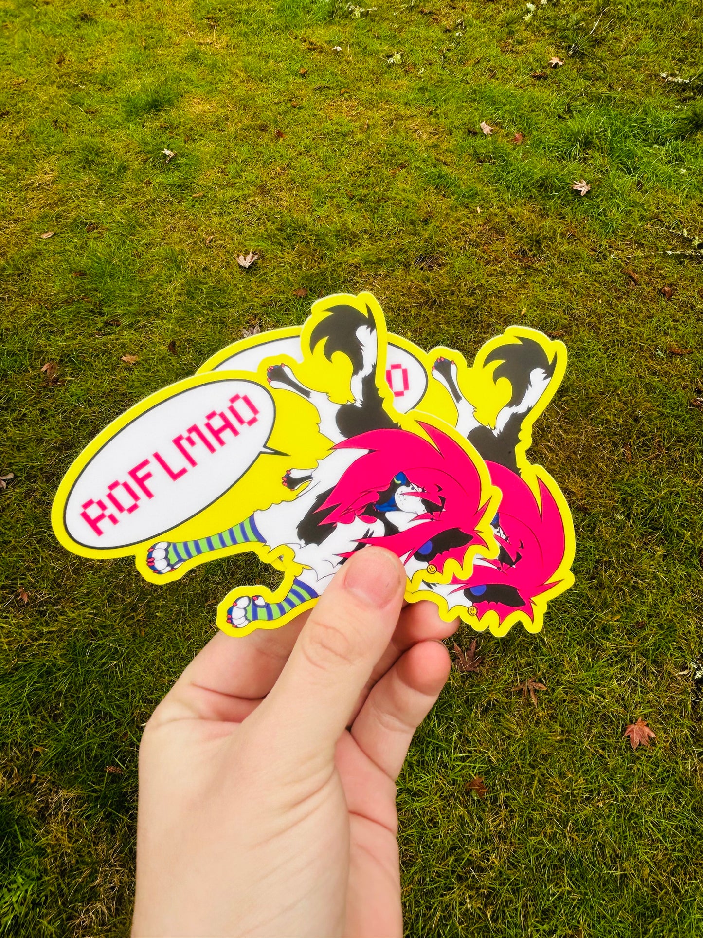 “ROFLMAO” | Sparkledog Matte Sticker