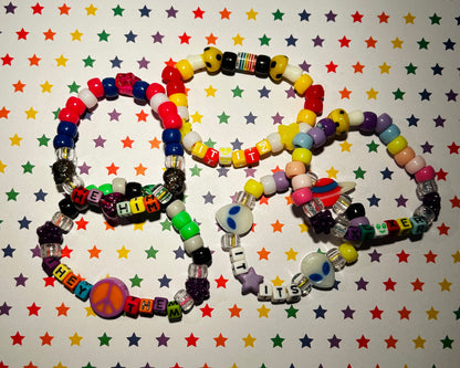 CUSTOM Silly Pronounz Kandi Bracelet