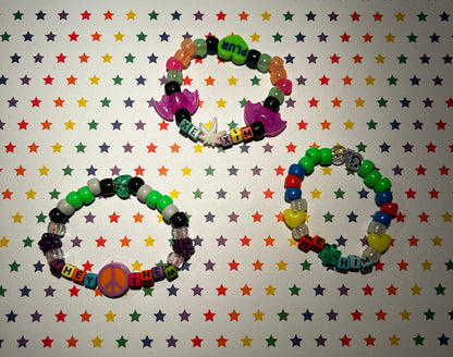 CUSTOM Silly Pronounz Kandi Bracelet