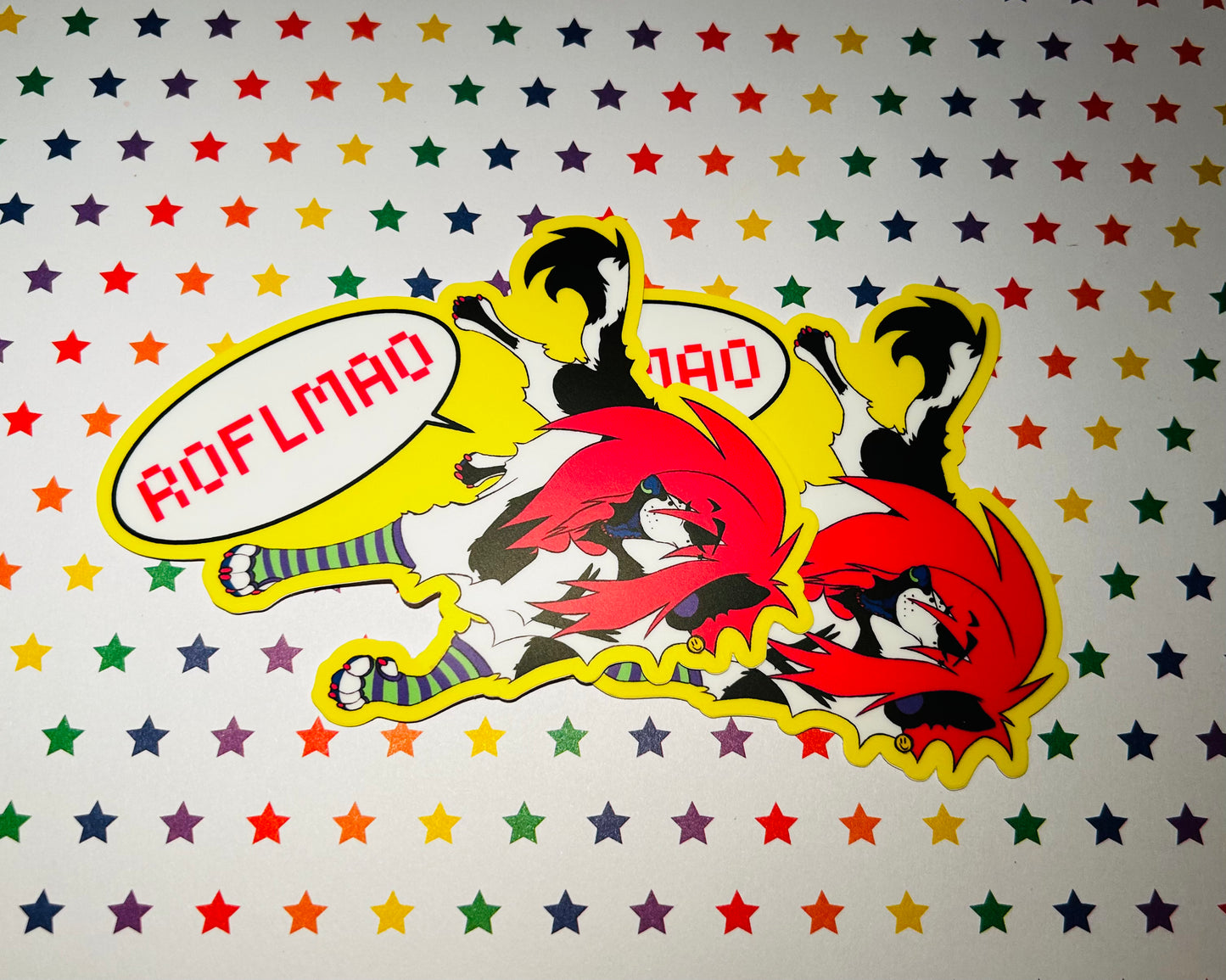 “ROFLMAO” | Sparkledog Matte Sticker
