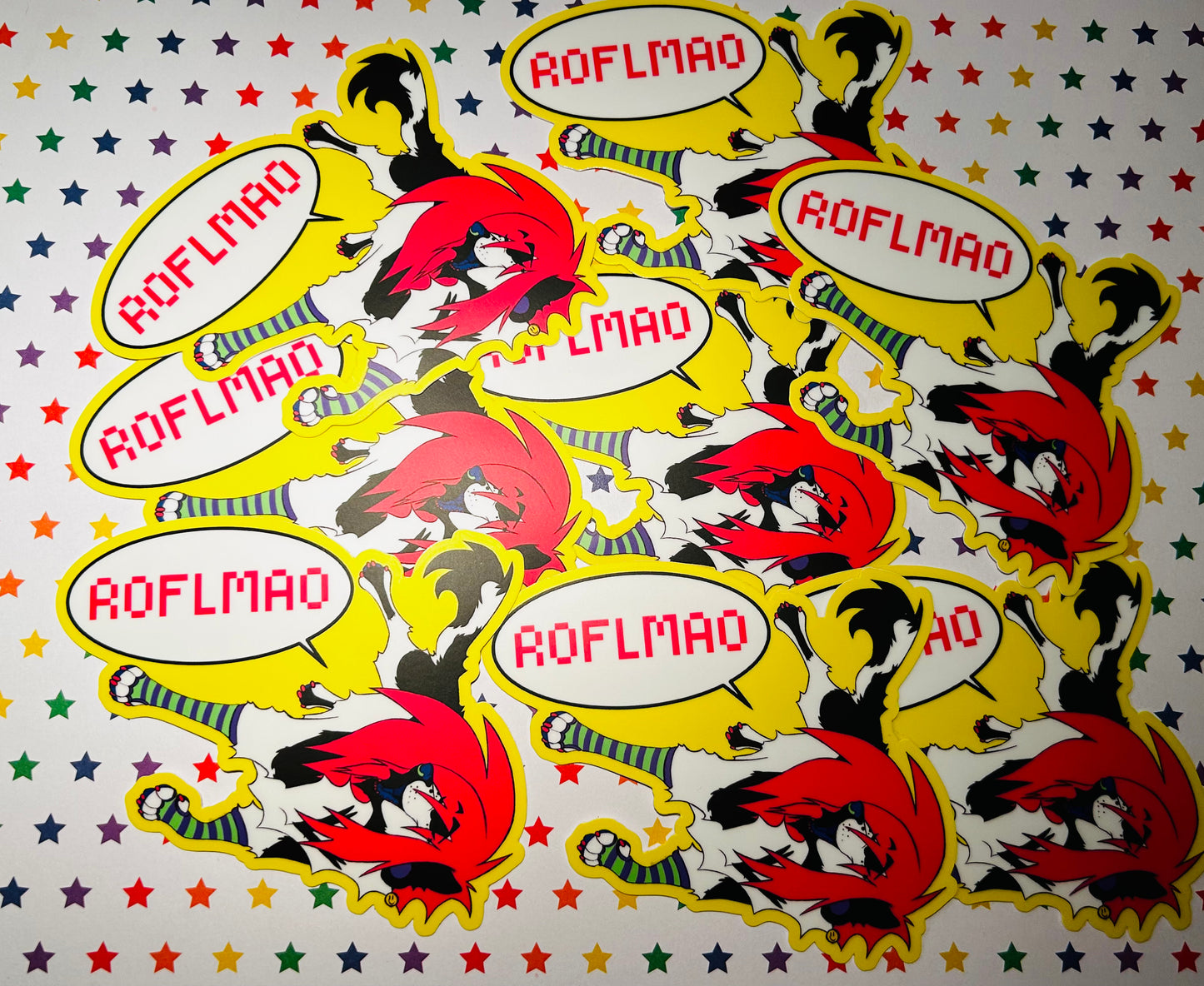 “ROFLMAO” | Sparkledog Matte Sticker