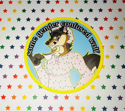 Furry 2000’s “some gender confused wolf” Shrek Parody Sticker