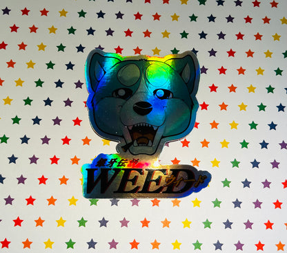 “WEED Anime” | Ginga Holographic Sticker