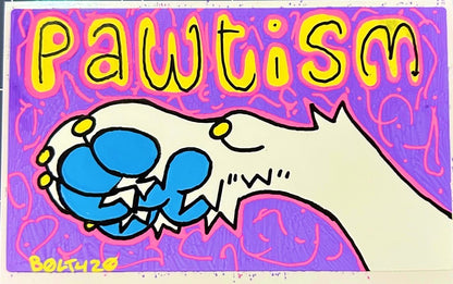 “Pawtism” | Random Colored Eggshell Slap