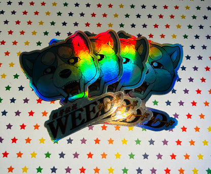 “WEED Anime” | Ginga Holographic Sticker