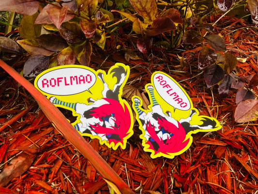 “ROFLMAO” | Sparkledog Matte Sticker