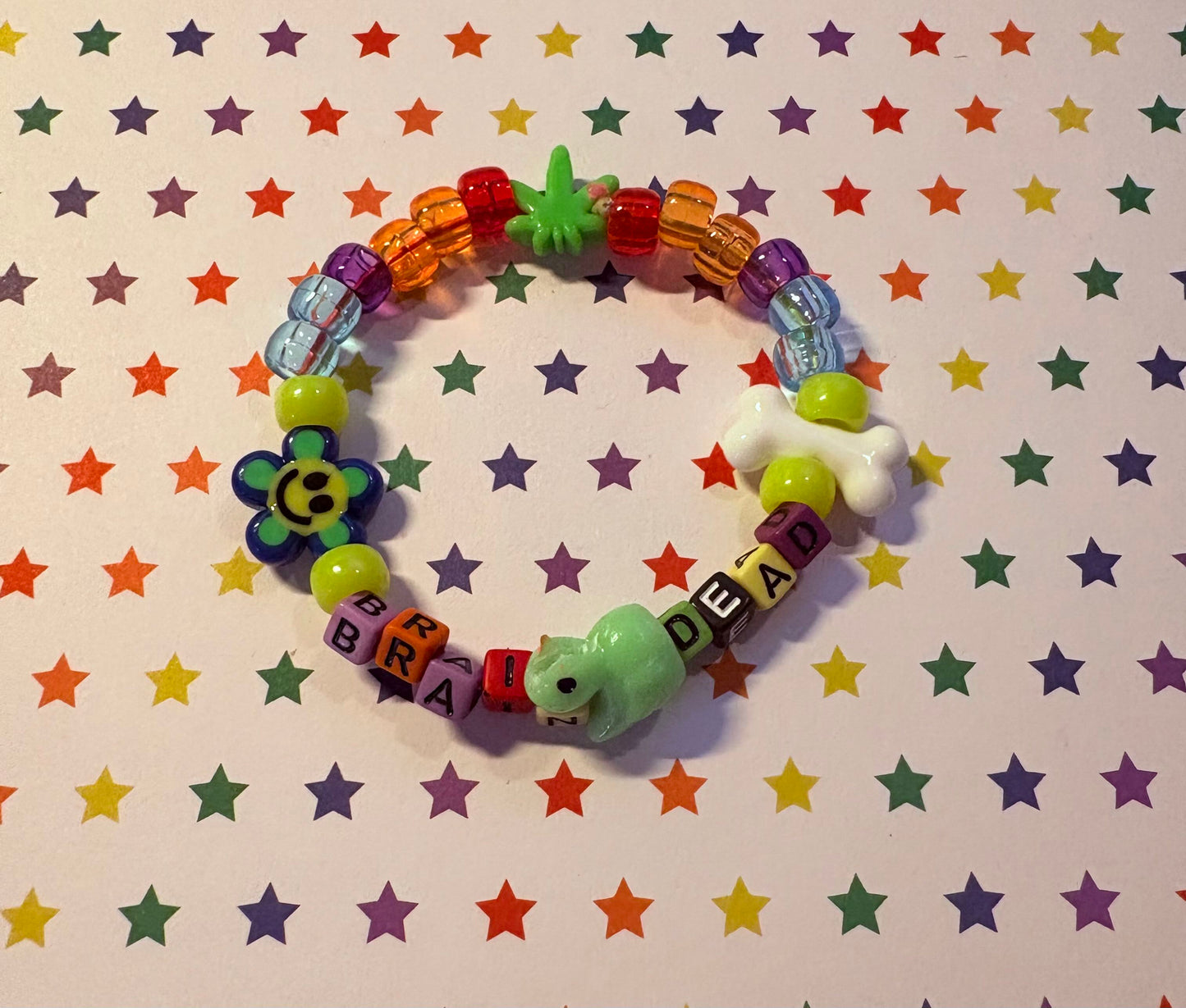 "Brain Dead" Kandi Bracelet