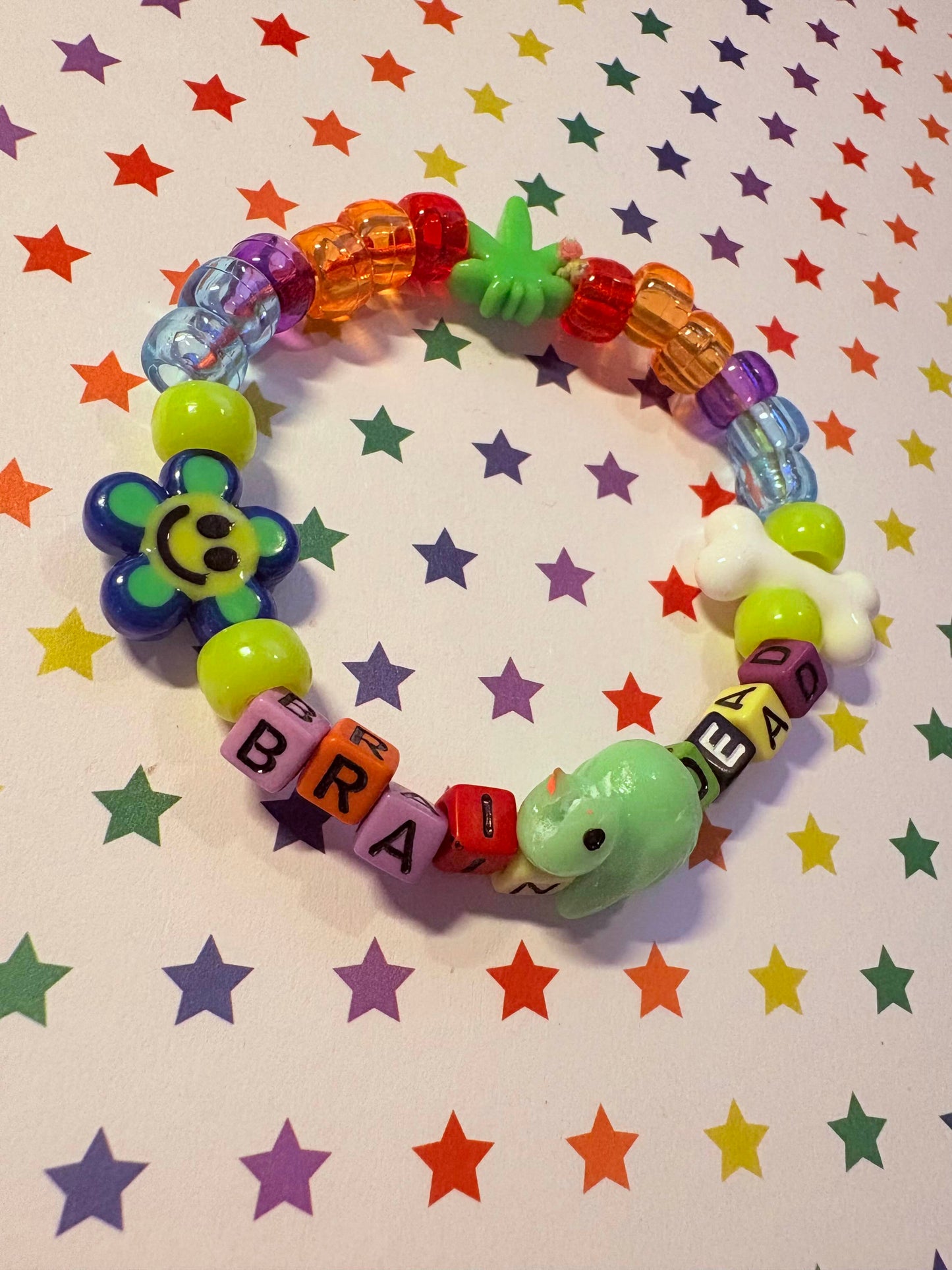 "Brain Dead" Kandi Bracelet