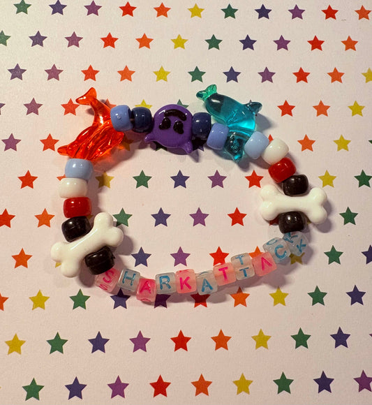 "Shark Attack" Kandi Bracelet