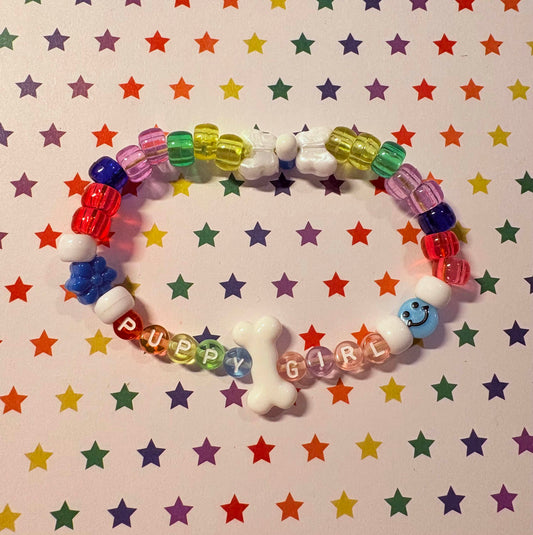 "Puppy Girl" Kandi Bracelet