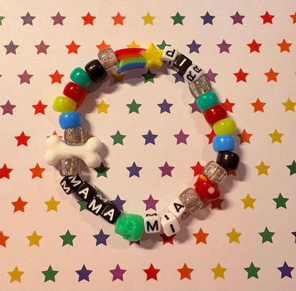 "Mama Mia ... RIP" Mario Themed Kandi Bracelet