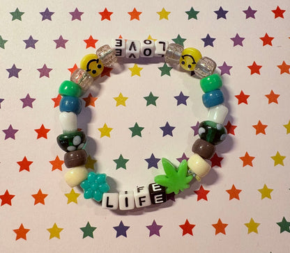 "Love... Life" Shrek Themed Kandi Bracelet