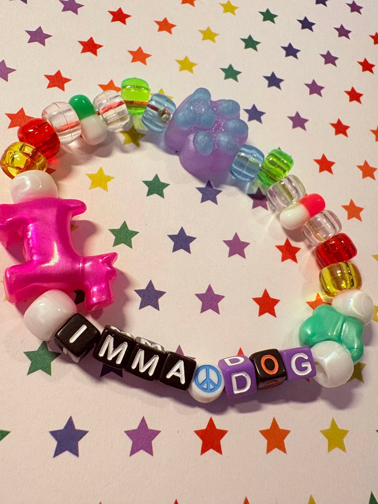 "Imma Dog" Kandi Bracelet
