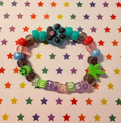 "Retarded" Kandi Bracelet