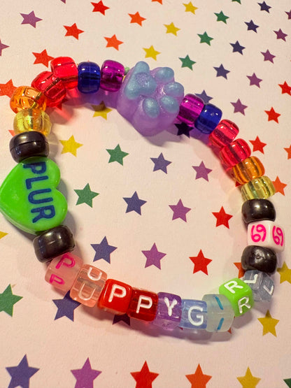"Puppygirl" Kandi Bracelet
