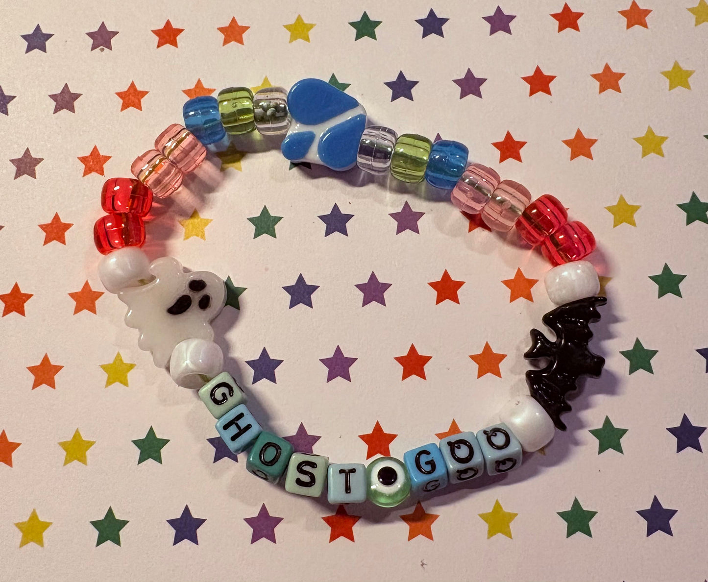 "Ghost Goo" Kandi Bracelet