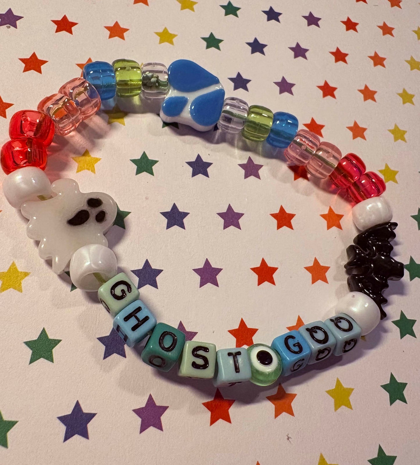"Ghost Goo" Kandi Bracelet