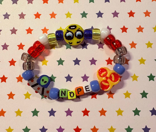 "NOPE" Kandi Bracelet