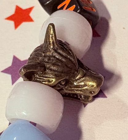 "Wolf At Heart" Kandi Bracelet