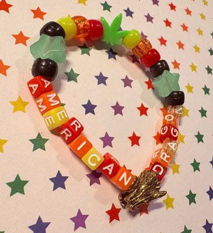 "American Dragon" Kandi Bracelet