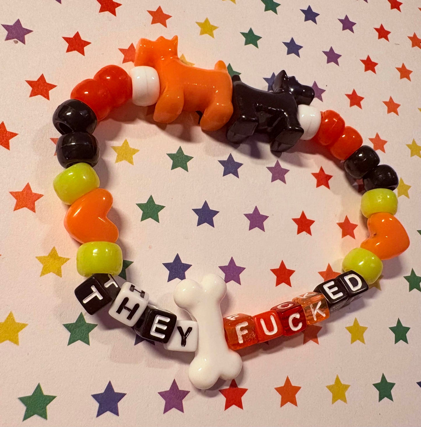 "They Fucked" Kandi Bracelet