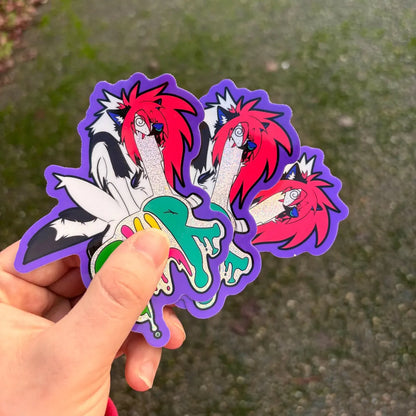 "Sparkledog Vomit" | PLUR Sparkledog Glitter Sticker