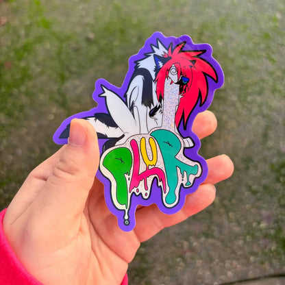 "Sparkledog Vomit" | PLUR Sparkledog Glitter Sticker